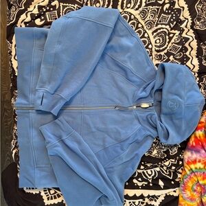 Lululemon Blue Scuba Zip Up Hoodie